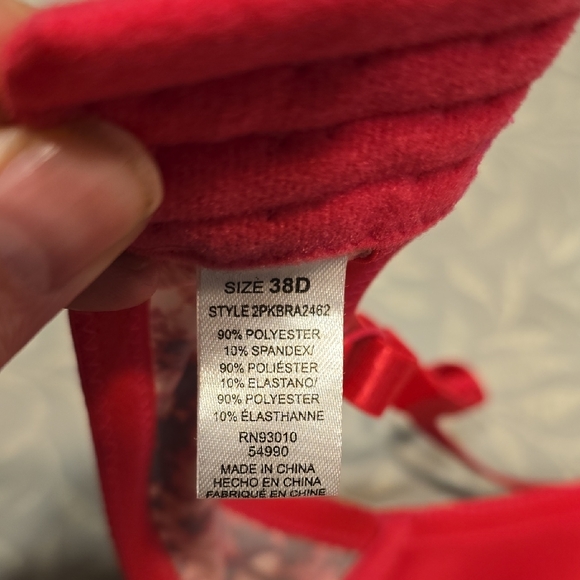 Victoria's Secret Hot Pink  Patterned Bra - Picture 2 of 5